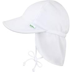 Green Bucket Hats Children's Clothing Green Sprouts Flap Sun Protection Hat - White