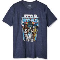 Fifth Sun Star Wars Boys Classic Battle Logo Graphic Tee T Shirt - Navy Heather