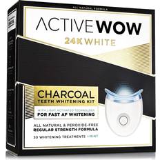 Charcoal teeth whitening Active Wow 24k White Charcoal Teeth Whitening Kit