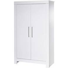 Schardt Armoire Bébé 2 Portes Bois Nordic White L 109 x H 189 x P 53 cm