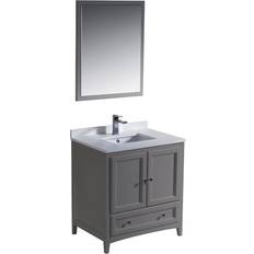 Bathroom Furnitures Fresca Oxford 30 Traditional Bathroom with Quartz Stone Vanity Top