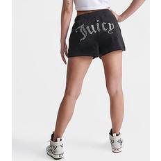 Juicy Couture Women Shorts Juicy Couture Women's OG Bling Shorts Liquorice