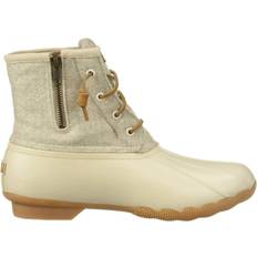 White - Women Lace Boots Sperry Saltwater Emboss Wool