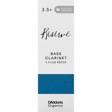 Rico D'Addario organisk reserv bas klararinet vass – vass för klarinett – den första och enda organiska vasen – 3,5 styrka, 10-pack