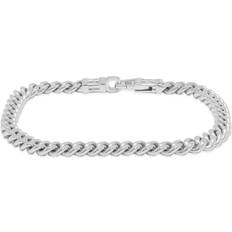 Naturale Bracciali Tom Wood Men's 7" Curb Bracelet in 925 Sterling Silver END. Clothing