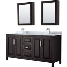 MDF Vanity Units for Double Basins Wyndham Collection WCV252572DUNSMED Daria