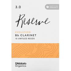 D'Addario Organic Reserve Evolution Bb Clarinet Reeds, 3 10 Pack