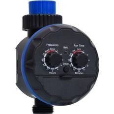 Blue Water Controls vidaXL Single Outlet Water Timer with Ball Valves Irrigation Automatic