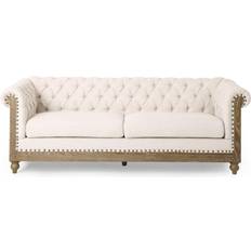Christopher Knight Home Castalia Nailhead Trim Chesterfield Sofa 3 Seater