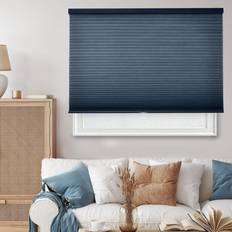 Blue Pleated Blinds Chicology Cut-to-Size Morning Ocean Privacy Cellular Shades Morning Ocean Privacy