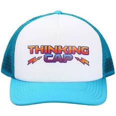 White Posters Stranger Things Netflix Series Blue & White Thinking Hat Trucker Hat Poster