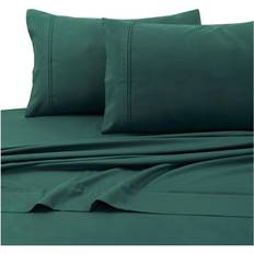 Turquoise Bed Sheets Tribeca Living MF110DPSSTWTE Solid Deep Pocket Bed Sheet Turquoise, Green