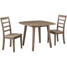 Gray Patio Dining Sets Boraam Boulder Barnwood Patio Dining Set