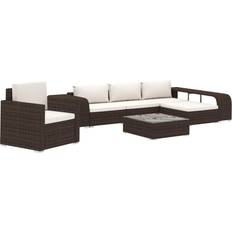 Outdoor Lounge Sets vidaXL 8 Piece Garden Outdoor Lounge Set