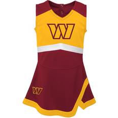 Gold Dresses Children's Clothing Outerstuff Girls Preschool Burgundy/Gold Washington Commanders Cheer Captain Jumper Dress