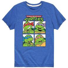 Tops Nickelodeon Boys 8-20 TMNT Group Blocks Graphic Tee, Boy's, Medium, Blue