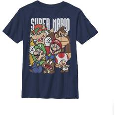 Children's Clothing Fifth Sun Boy Nintendo Super Mario Party Graphic Tee Navy Blue