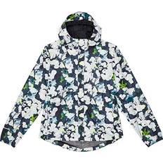 The North Face Girl's Printed Antora Rain Jacket - Summit Navy/Abstract Print