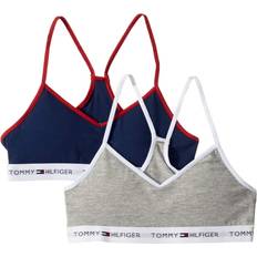 Tommy Hilfiger Underwear Children's Clothing Tommy Hilfiger Tommy Hilfiger Little & Big Girls 2-Pk. Logo-Band Bras Flag Blue 8/10