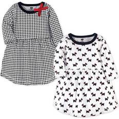 Dogs Dresses Children's Clothing Hudson Baby Girl's Cotton Long-Sleeve Dresses 2-pack - Scottie Dog