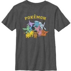 Pokemon Children's Clothing Fifth Sun Boy Pokemon Eeveelutions Graphic Tee Charcoal Heather