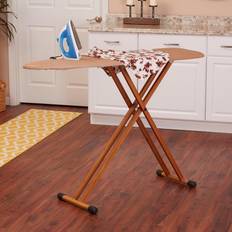 Ironing Boards on sale Household Essentials Ironing Board with Bamboo Legs Brown