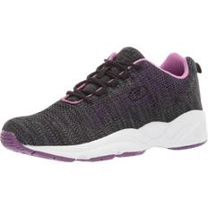 Propet Women's Stability Fly Sneaker, Black/Berry, XX-Wide