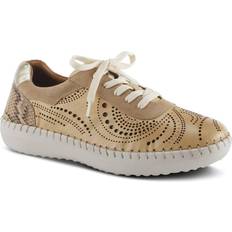 Sandals Spring Step Womens Jumilla Lace-Up Sneakers Beige