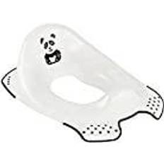Apprentissages de la propreté Keeeper Panda Toilet Trainer, 18 mois à 4 ans, antidérapant, Ewa, blanc