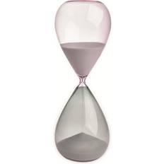 Glas - Pink Vægure TFA Dostmann Timeglas Grå Rosa Analog 106 mm x 106 mm x 300 mm Vægur