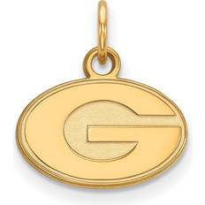 LogoArt 14k Gold Plated Silver U. of Georgia Tiny 'G' Charm Pendant instock P23108