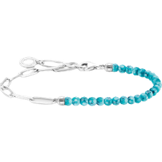 Turkis Armbånd Thomas Sabo Charm Bracelet - Silver/Turquoise