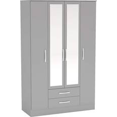 Black Clothing Storage Birlea Lynx Wardrobe 123.4x196cm