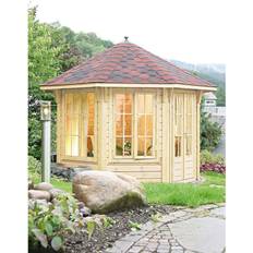 Wolff Finnhaus WOLFF Holzpavillon »Capri 3.5«, achteckig, achteckig, BxT: