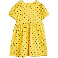 Mini Rodini Polkaprikmønstret Kjole Gul 116/122 Gul