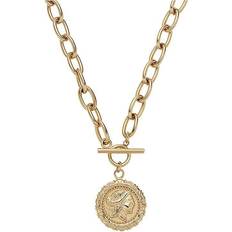 Necklace With Pendant Stainless Steel - Gold