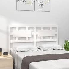 vidaXL white, 185.5 Pine Bed Sänggavel