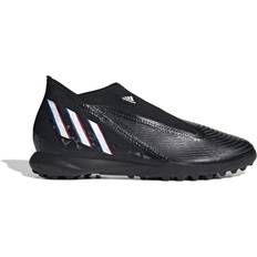 Slip-on Fotballsko Adidas Predator Edge .3 Laceless Turf - Core Black/Cloud White/Vivid Red