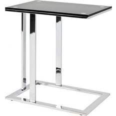 Möbel HAKU Möbel Beistelltisch Glas schwarz 54,0 x 37,0 x 58,0 cm Kleintisch