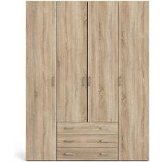 Natural Wardrobes Furniture To Go Space Oak Wardrobe 154x200.4cm