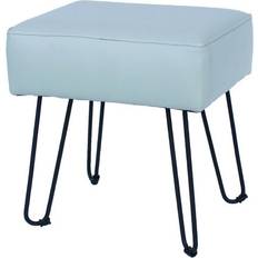 Metal Stools Furry Grey pu Seating Stool