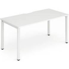 Evolve Single White Frame Writing Desk