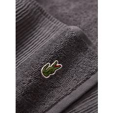 Lacoste LECROCO Bio-Duschtuch Bitume Badezimmerhandtuch Grau (140x)