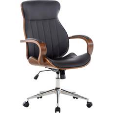 CLP Fauteuil Melilla En Similicuir Noyer Marron Chaise de bureau