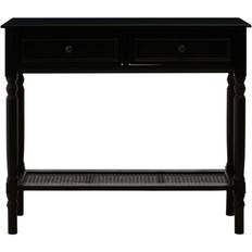 Premier Housewares Heritage Black Console Table 33x91cm