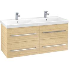 Dubbla handfat Villeroy & Boch Tvättställsskåp Avento A89300VJ