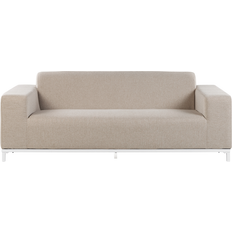 3 personers sofa havemøbler Beliani Beige 3 Personers Sofa