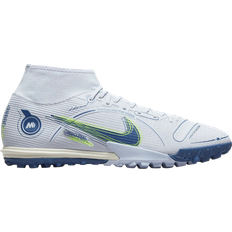 Turf (TF) Soccer Shoes Nike Mercurial Superfly 8 Academy TF M - Football Grey/Dark Marina Blue/Light Marine/Volt