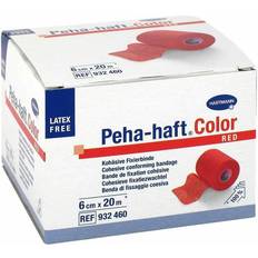 Paul Hartmann Kohesiv Fixeringsbinda Peha-Haft 6cm x 20m Röd Latexfri