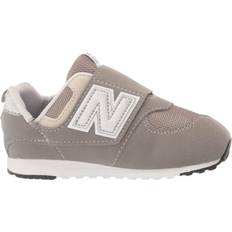 25 Sneakers New Balance Toddler 574 NEW-B Hook & Loop - Rain Cloud with Silver Metallic